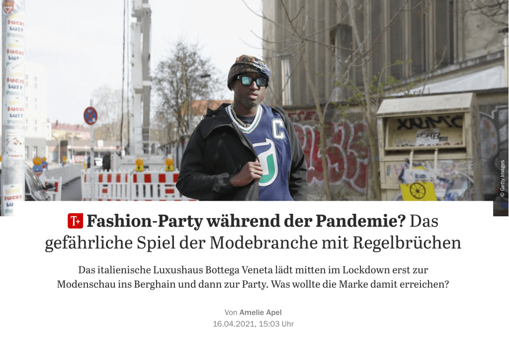Der Tagesspiegel | Fashion-Party während der&nbsp;Pandemie?